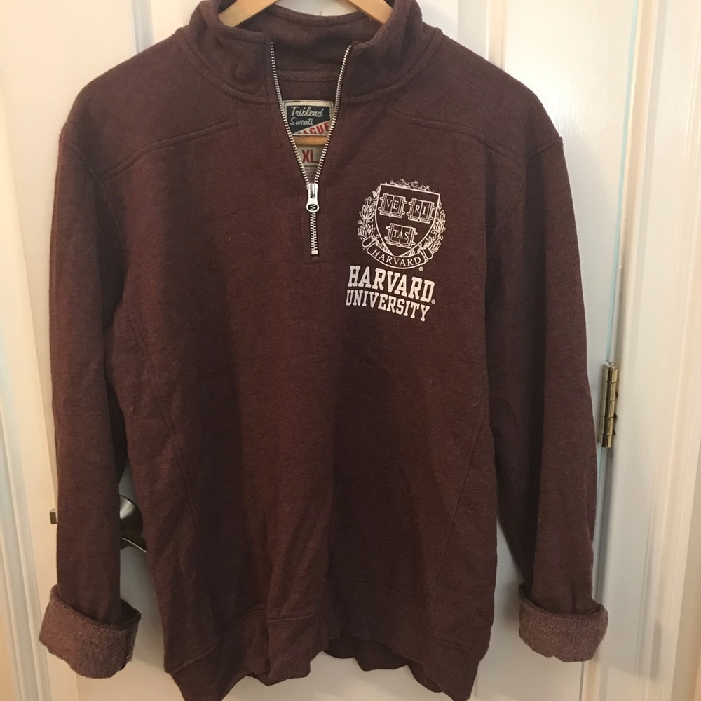 Harvard University half zip